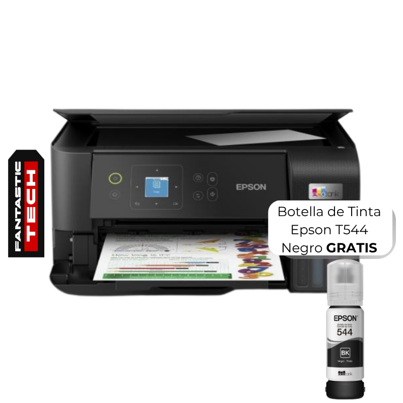 Impresora Epson Inyección Multifuncional EcoTank L3560 Wi-Fi