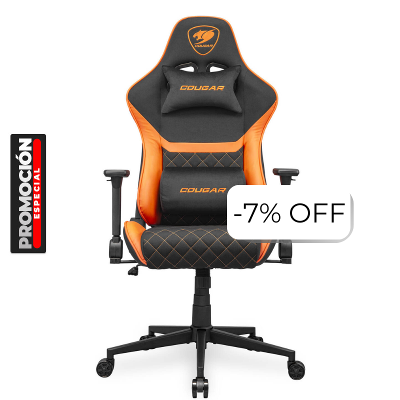 Silla Gaming Cougar Armor One V2 F Negro Naranja