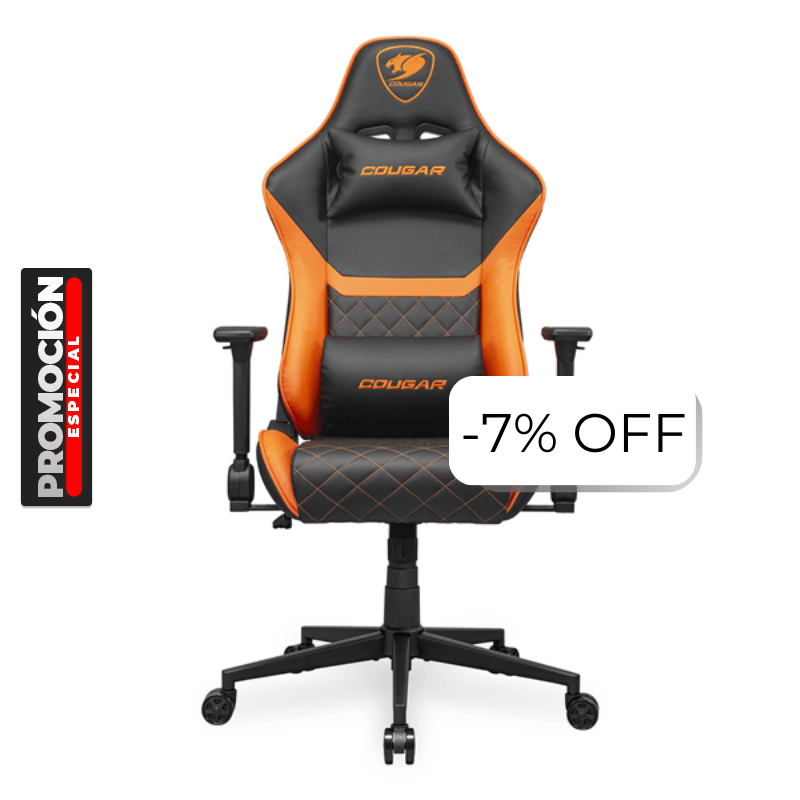 Silla Gaming Cougar Armor One V2 Negro Naranja
