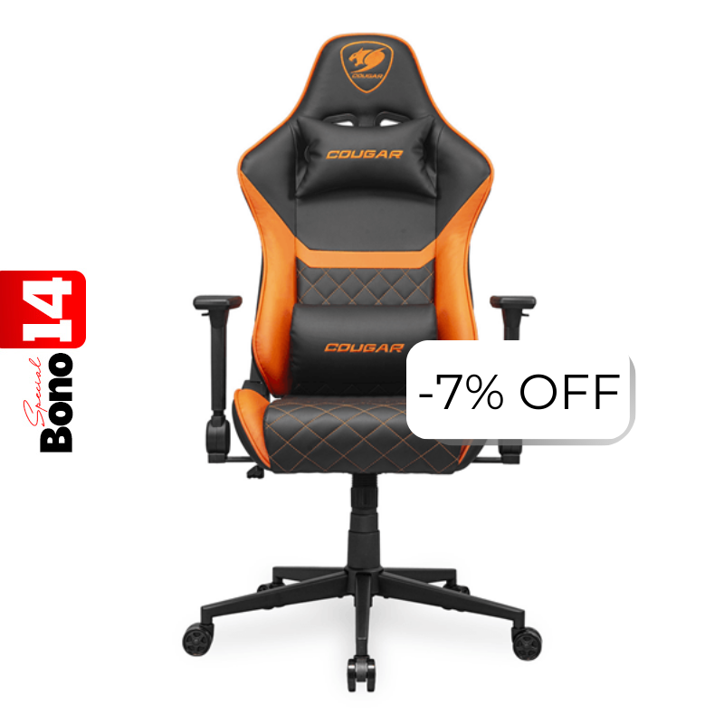 Silla Gaming Cougar Armor One V2 Negro Naranja