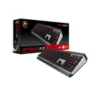 Teclado Gaming Mecánico Alámbrico Cougar Attack X3 Inglés Gris Claro