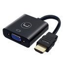 Adaptador Unno Tekno HDMI a VGA AD4202BK Macho-Hembra Negro