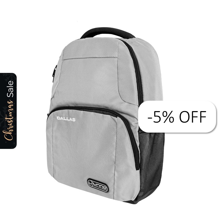 Mochila Unno Tekno Dallas 15.6" Gris