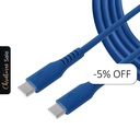Cable USB-C a USB-C Unno Tekno CB4073BL 1.5 Metros Azul