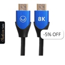 Cable HDMI 2.1 8K Unno Tekno CB4227BL 1.5 Metros Macho-Macho Negro