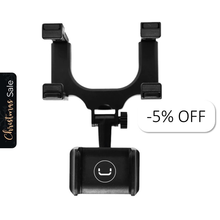 Base Para Celular Unno Tekno CH3008BK Con Soporte Para Retrovisor