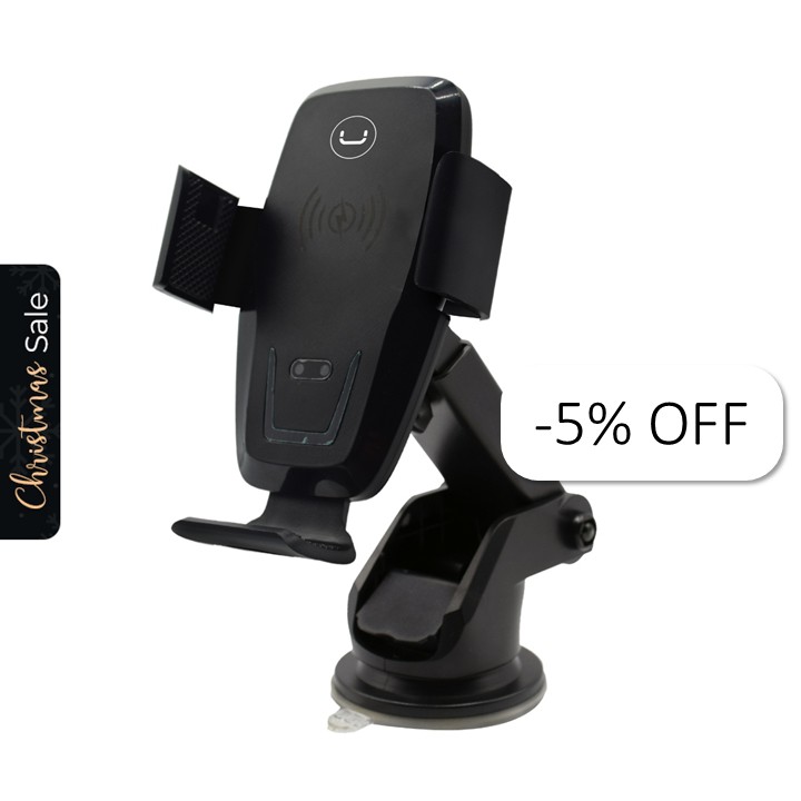 Base para Celular Carga Inalámbrica Unno Tekno CH3009BK Brazo Extendible