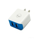 Cargador de Pared Unno Tekno PW5052WT PD20W Dual USB-A  20W​​ Blanco/Azul