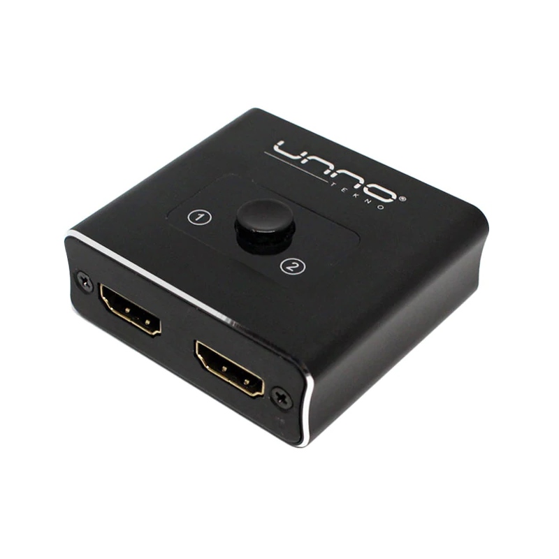 Splitter Unno Tekno HB1201BK 2 Puertos HDMI
