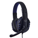 Audífonos Tipo Headset Unno Tekno HS7214BL USB Ace14 con Micrófono Negro-Azul