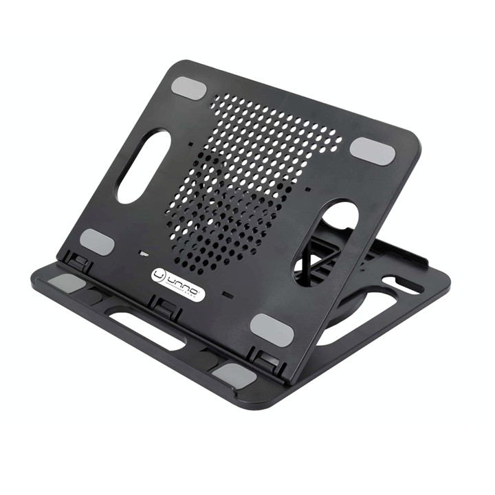 Base para Notebook Unno Tekno NC6115BK 17" con 8 Niveles de Inclinación + Soporte para el Celular