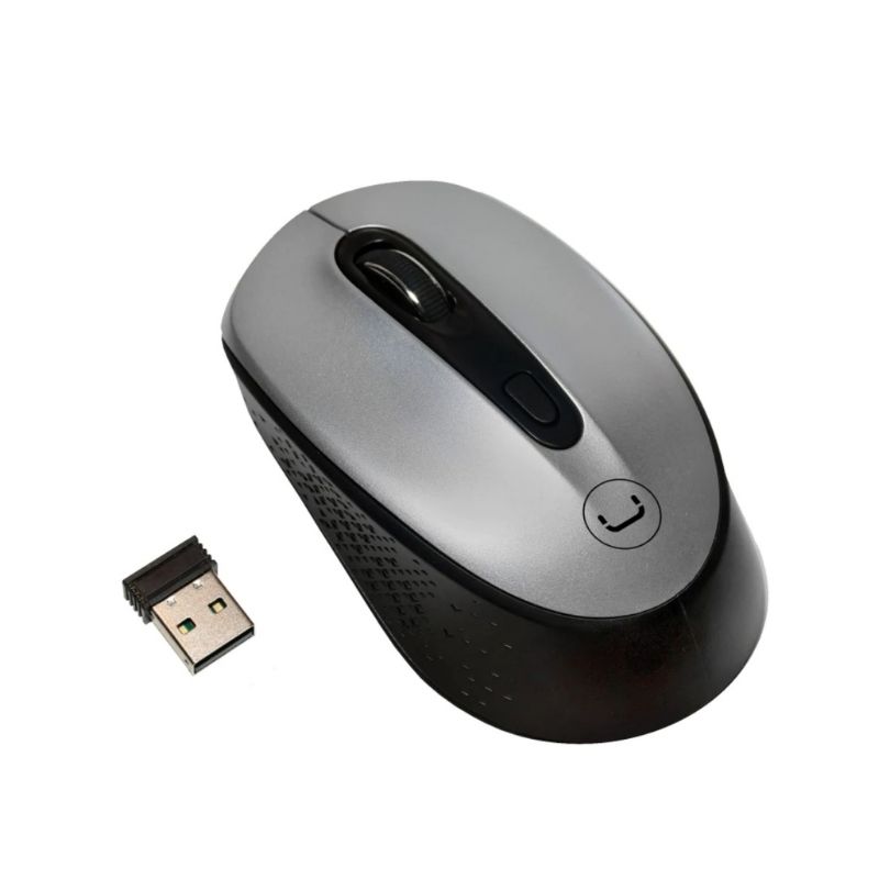 Mouse Inalámbrico Unno Tekno Countour 1600DPI Plateado