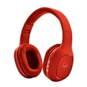 Audífonos Tipo Headset Unno Tekno Bluetooth 3.5mm HS7408RD Ovala 5.0 con Micrófono Rojo