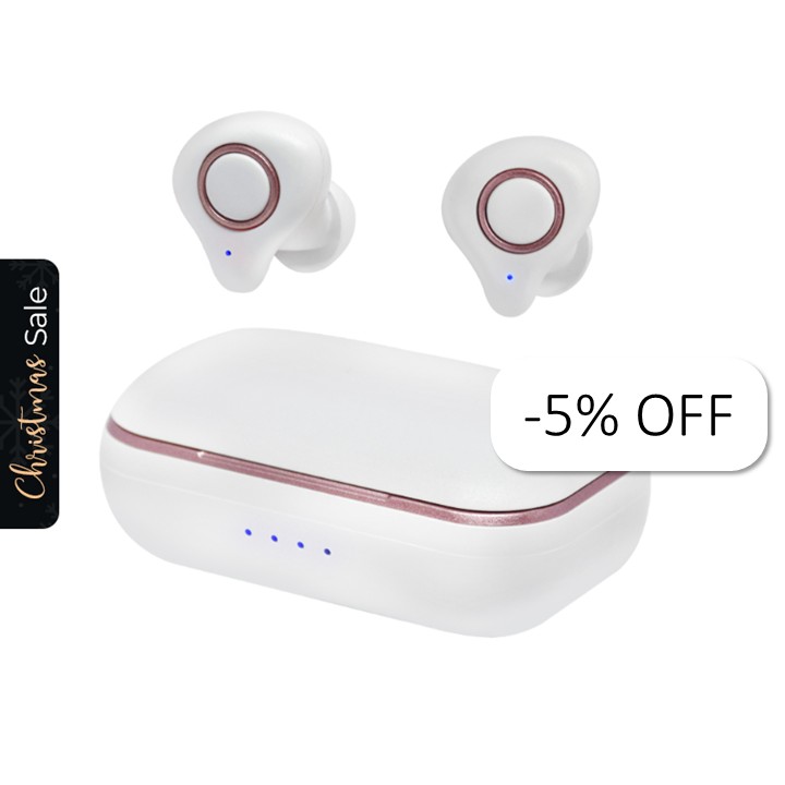 Audífonos In-Ear Unno Tekno HS7502WT Bluetooth Bold TWS con Micrófono Blanco