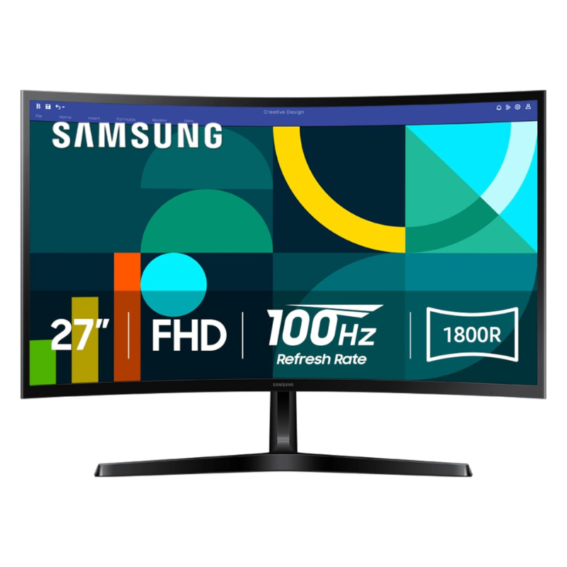 Monitor 27" LED Samsung Essential S3 Curvo FHD 1920x1080 100Hz HDMI