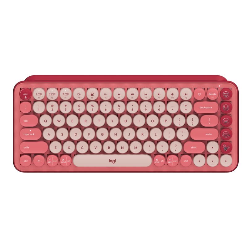 Teclado Mecánico Inalámbrico Logitech POP Heartbreaker Fucsia-Rosado Español Open Box