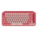 Teclado Mecánico Inalámbrico Logitech POP Heartbreaker Fucsia-Rosado Español Open Box