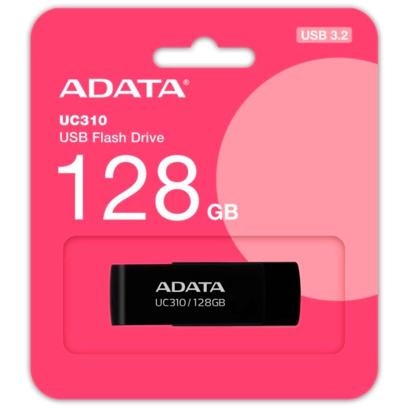 Memoria USB ADATA 128GB UC310 3.2 Negro