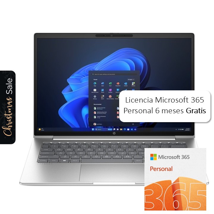 Laptop HP ProBook 440 G11 14" Intel Ultra 7 155U 16GB RAM 1TB SSD W11 Pro Plateado Teclado Español