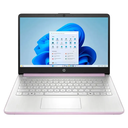 Laptop HP 14-DQ6014DX 14" Celeron N150 4GB RAM 128GB UFS W11S Home Lavanda Teclado Inglés