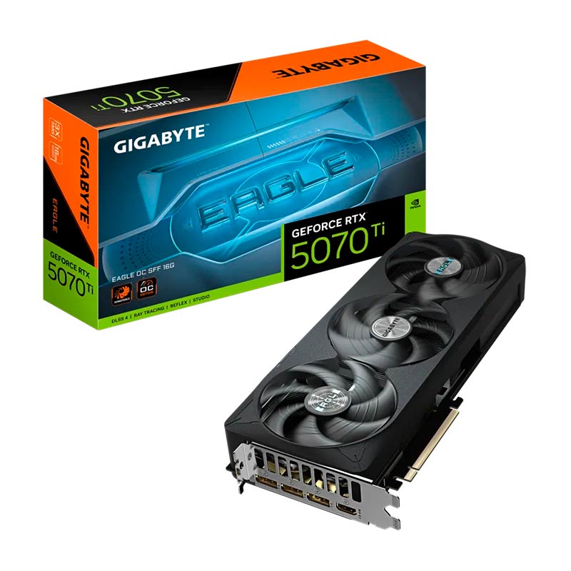 Tarjeta de Video 16GB GDDR7 Gigabyte GeForce RTX 5070 Ti EAGLE OC SFF DP HDMI PCIe 5.0