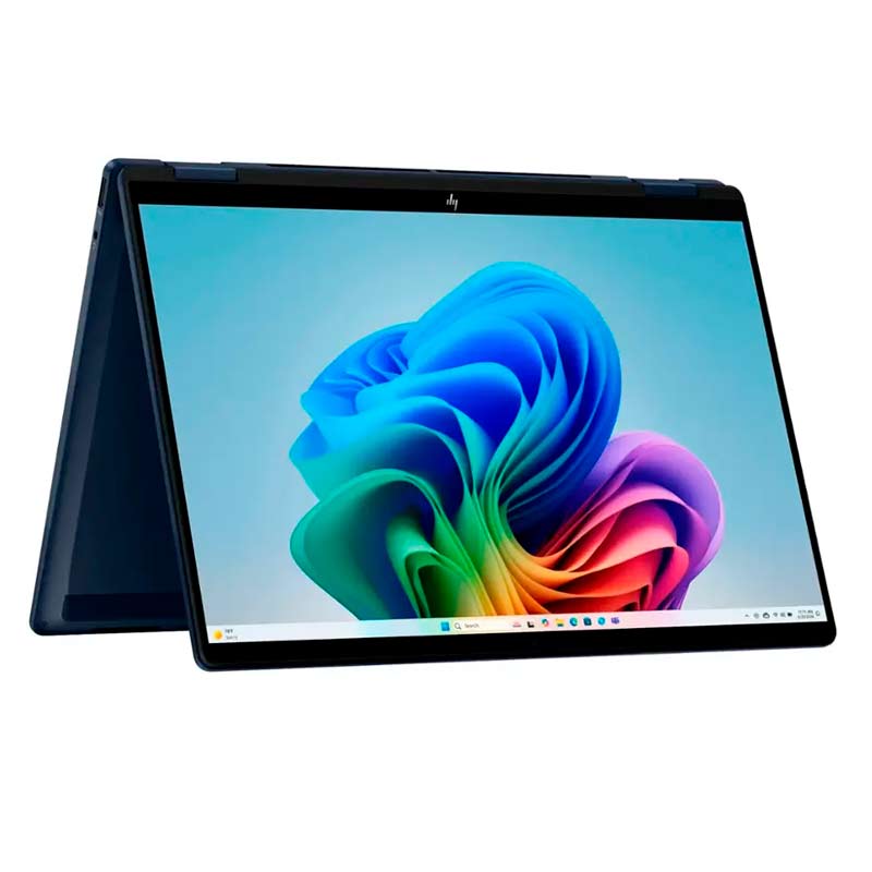 Laptop HP OmniBook X FLIP 2 en 1 14" Touch 2K Intel Core Ultra 7 256V 16GB RAM 1TB SSD W11 Home Azul Teclado Ingles