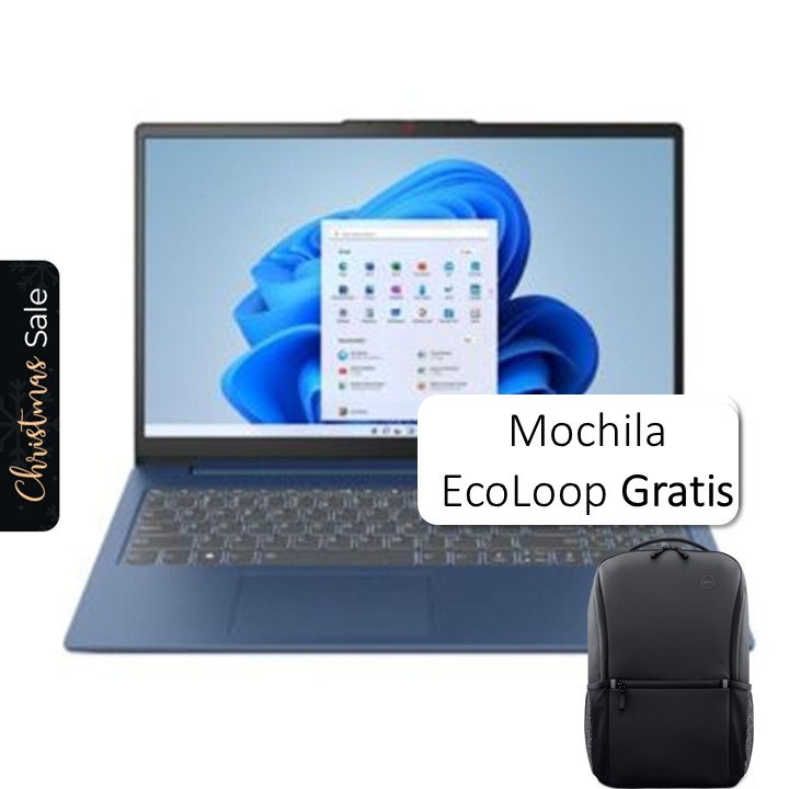 Laptop Lenovo IdeaPad Slim 3 15.6" Ryzen 7 5825U 16GB RAM 512GB SSD Azul W11 Home Teclado Español