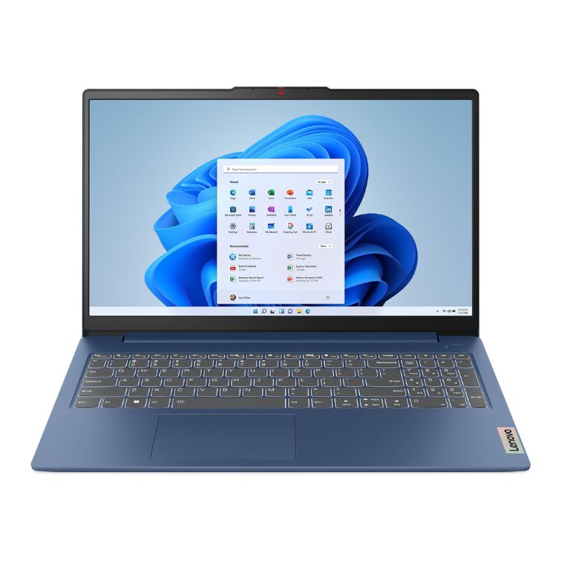 Laptop Lenovo IdeaPad Slim 3 15.6" Ryzen 5 7520U 8GB RAM 512GB SSD Azul Escarcha Windows 11 Home Teclado Español