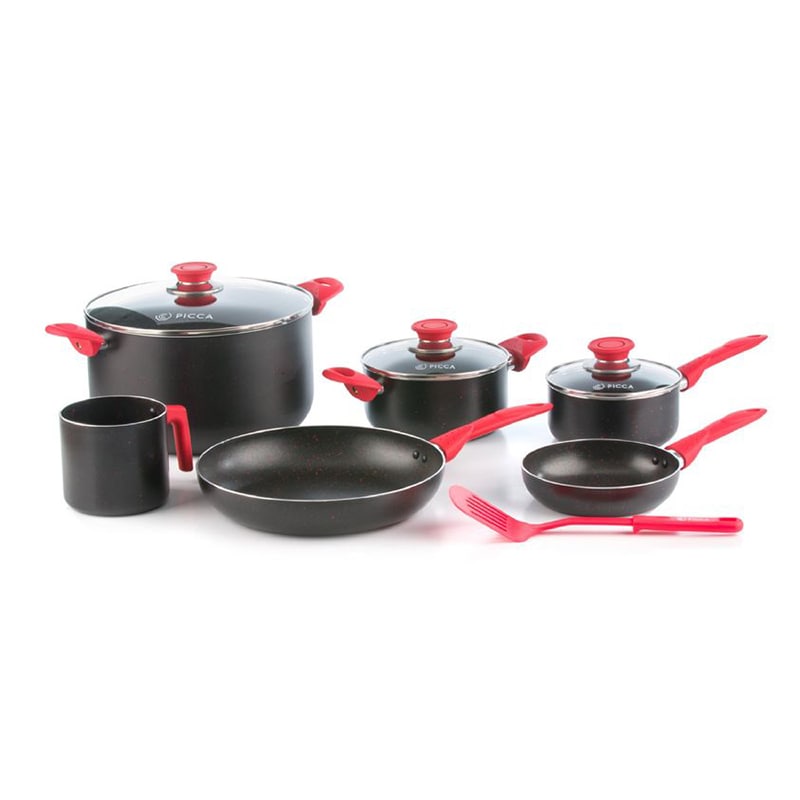Batería de Cocina Picca Lazio 10 Piezas Negro