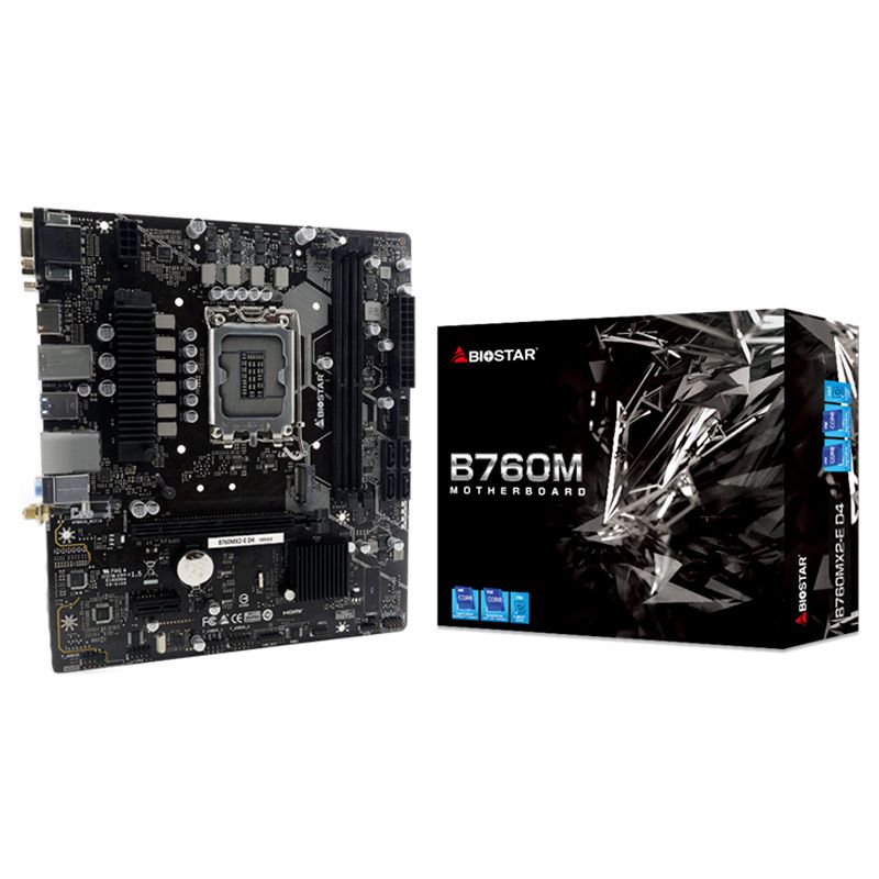 Motherboard Biostar B760MX2-E D4 Socket LGA1700 13th y 14th Gen 2xDDR4 Micro ATX